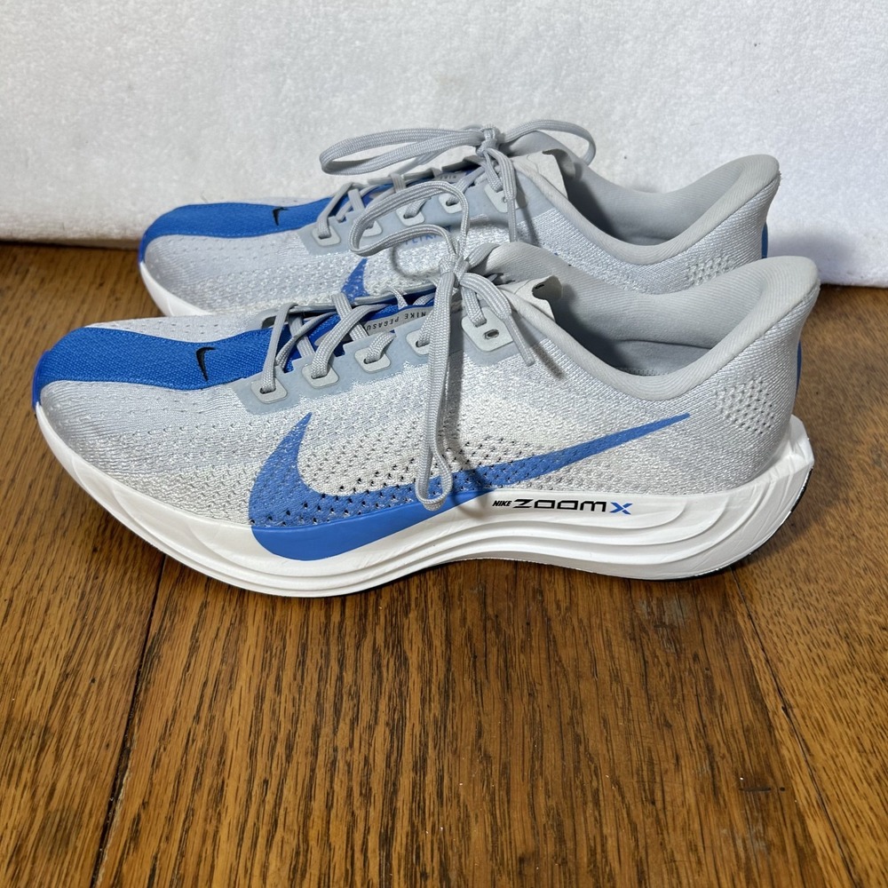 Nike Mens Size 9.5 Pegasus Plus Pure Platinum/Light Photo Blue Sneaker Shoes